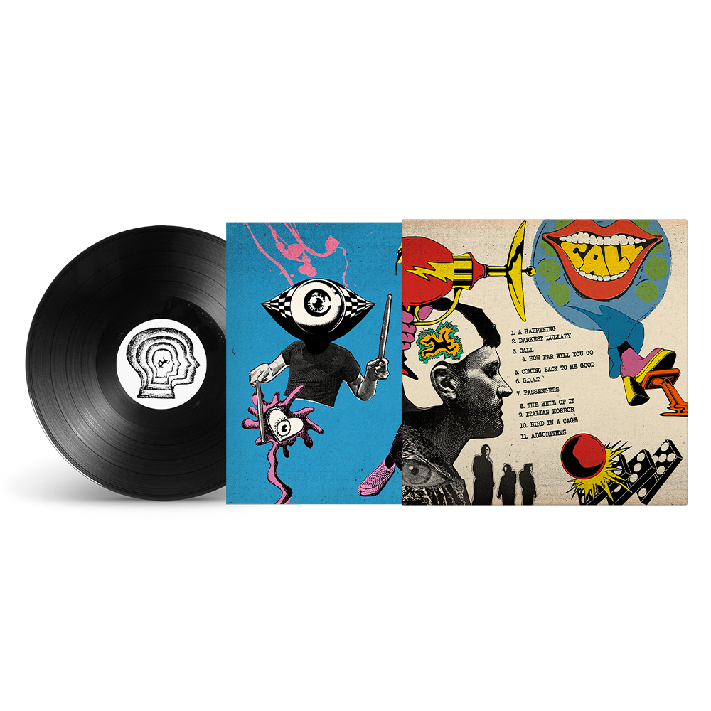 Back view of Kasabian - Happenings | Vinyl with Signed Insert