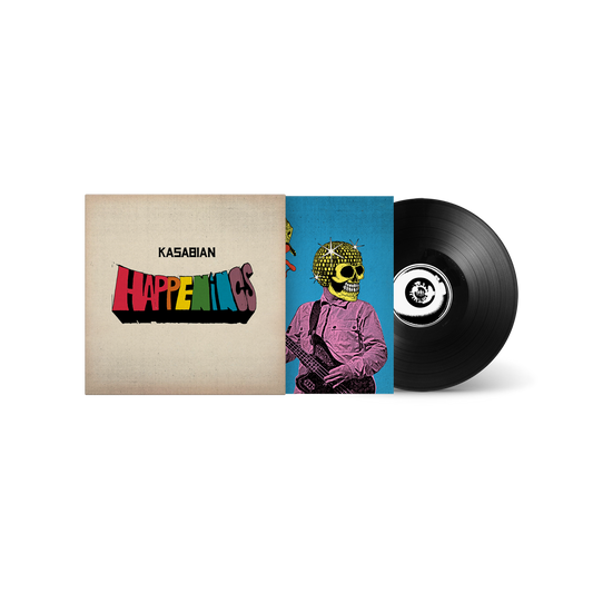 Front view of Kasabian - Happenings | Vinyl with Signed Insert