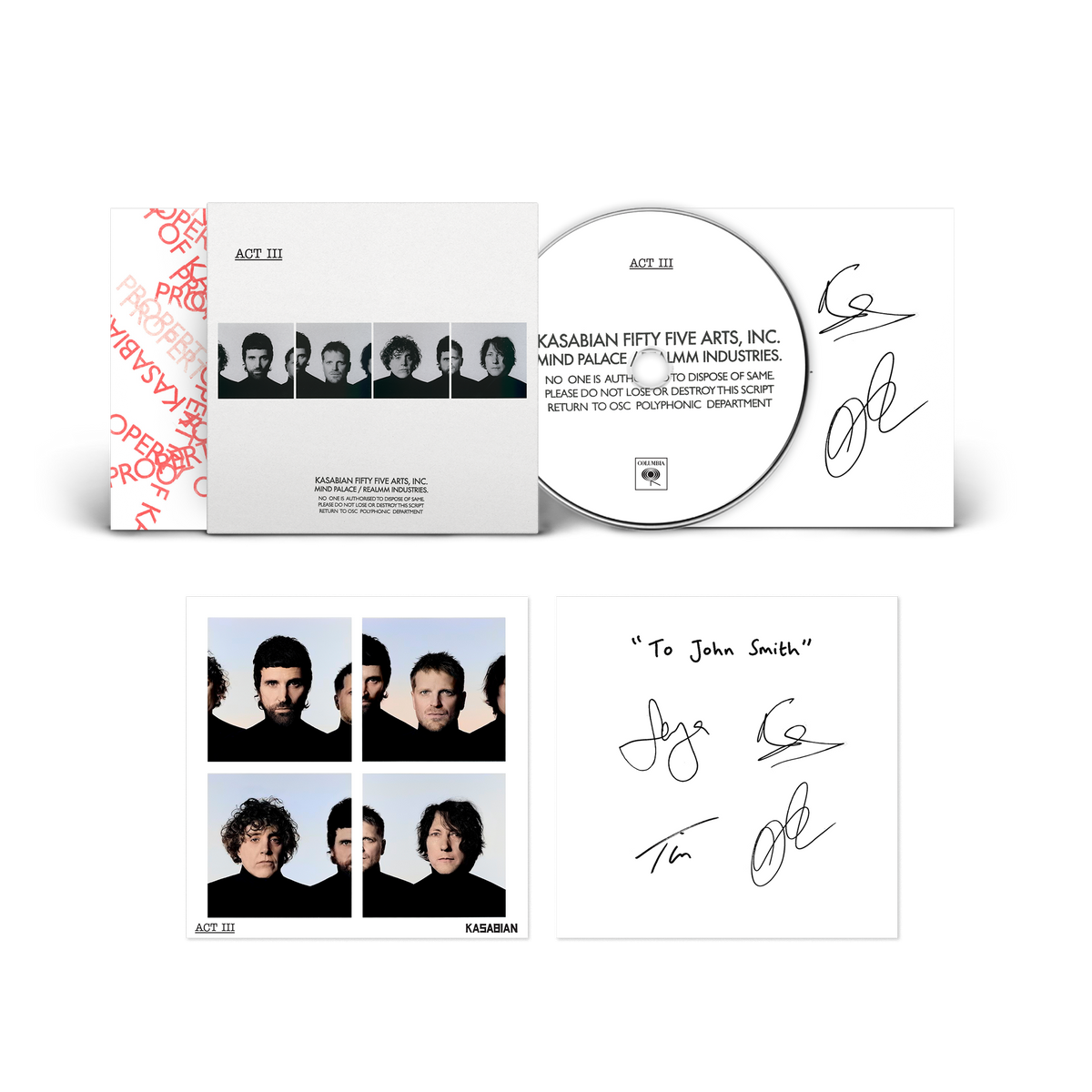 ACT III CD w. Signed Insert + Personalised Signed Art Card