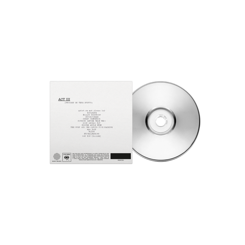 Kasabian 'ACT III' CD album artwork back view.