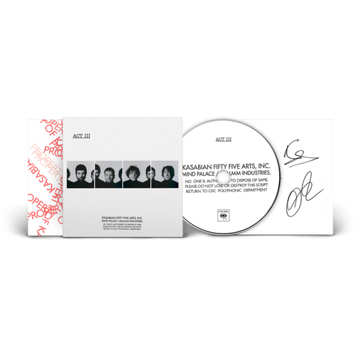 Kasabian - ACT III  CD + Signed Insert