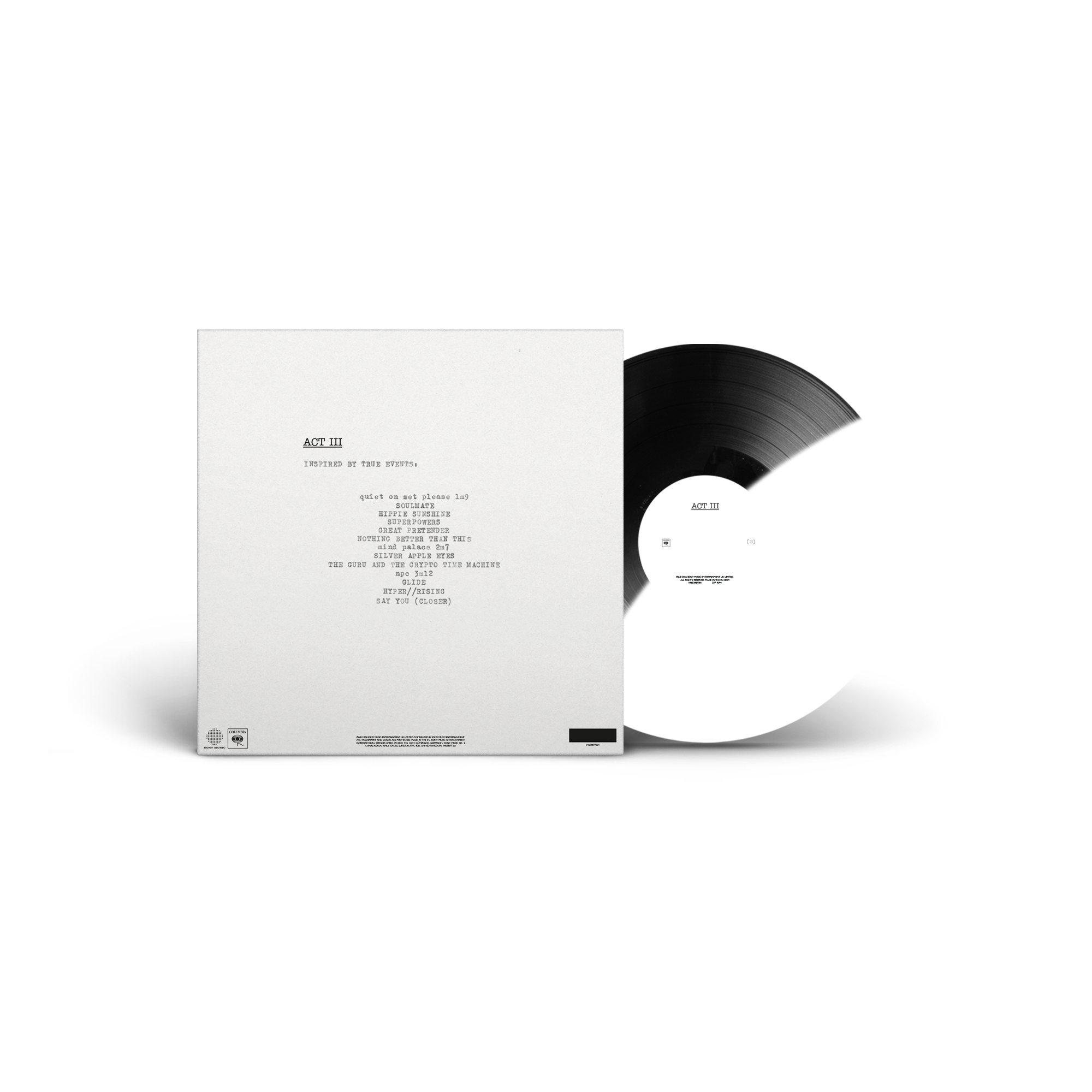 ACT III | Store Exclusive Black & White Vinyl + Signed Postcard