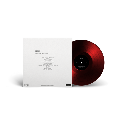 ACT III | Store Exclusive Red Vinyl + Signed Insert