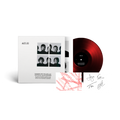 Kasabian 'ACT III' vinyl record with red disc and white cover featuring black and white images of the band.