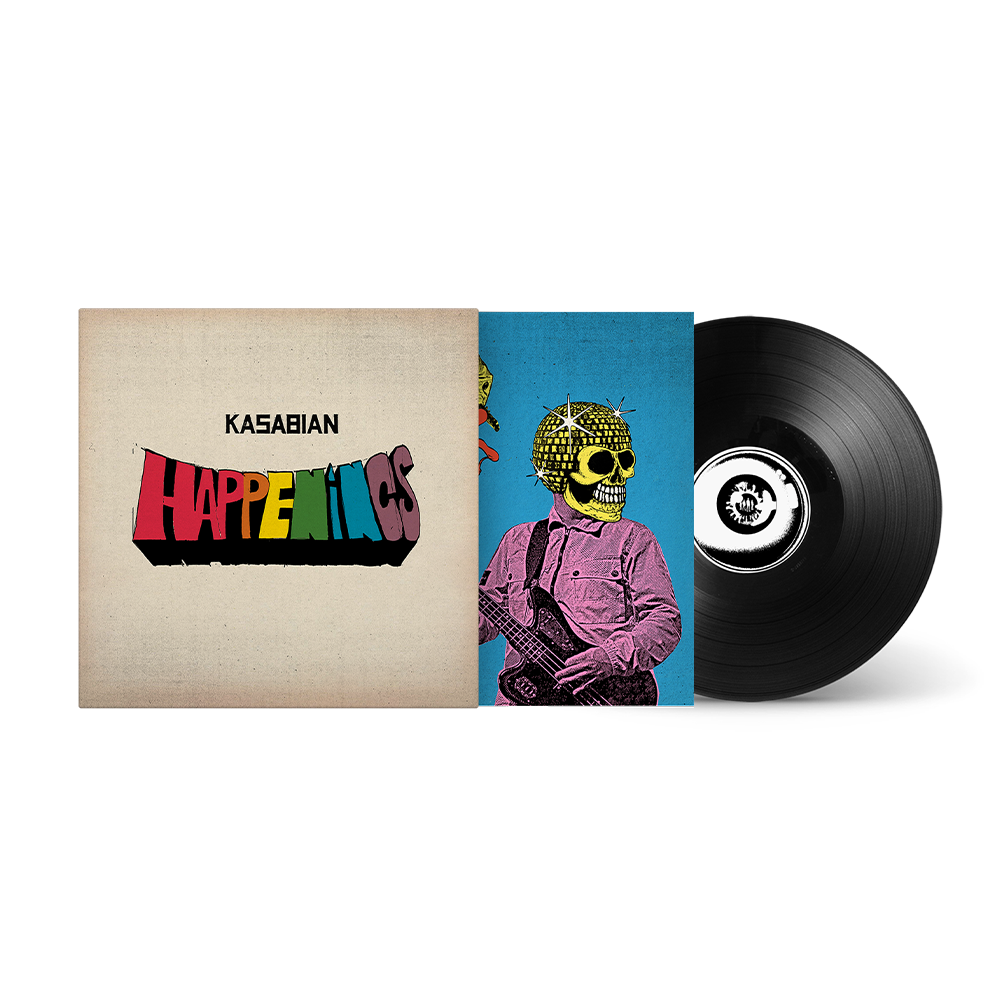 Front view of Kasabian - Happenings | Vinyl with Signed Insert