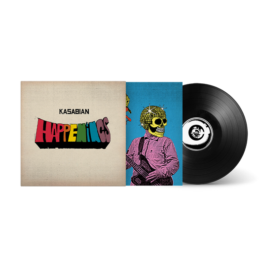 Front view of Kasabian - Happenings | Vinyl with Signed Insert